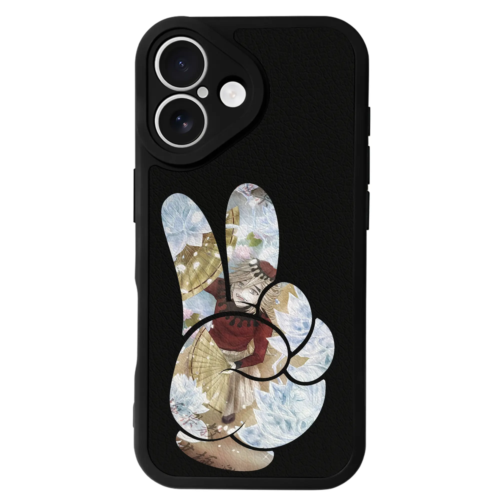 鬼滅の刃 グッズ,童磨 - IPhone 16シリーズ対応 ・ シリコンスマホケース ・ レザー調 ・ 高精度フィット ・ 耐衝撃 ・ ワイヤレス充電対応 ・ 精密カット